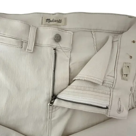 Madewell Mid-Rise Kick Out Stretch Denim Jeans in Ecru (27) - Picture 11 of 16